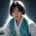漫研编辑林晓桐头像：年轻女性编辑，短发，戴圆框眼镜，表情认真专注，背景为书架